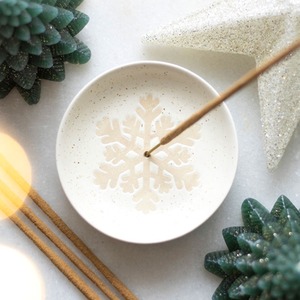 Snowflake Incense Holder Dish