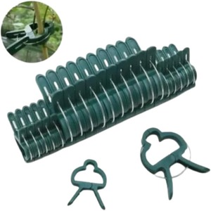 20 x Garden Plant Support Clips Small and Large Reusable Set