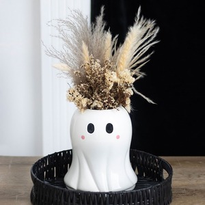 Spooky Halloween Ghost Flower Vase