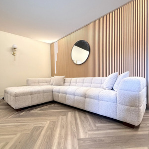 ALUXO Set of 2 Acoustic 3D Real Wood Slatted Wall Panels