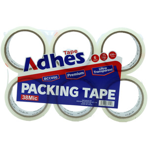 Packaging Tape Clear 6 Pack 48mm x 50m