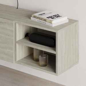 Travertine Decortie Modern Floating TV Stand for 50 Inch TVs shot 11290280
