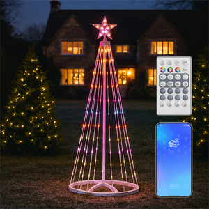 1.5M RGB 154 Led Tree with remote  app control