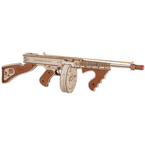 Submachine Gun, Building Block, Easy Assembly 3D Wooden Puzzle