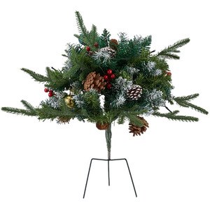 Artificial Christmas Planter Bushes