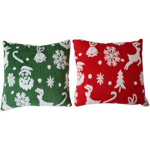 2Pcs Christmas Theme Decorative Throw Pillows