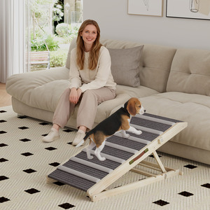 PawHut Dog Ramp for Couch Adjustable Folding Pet Ramp