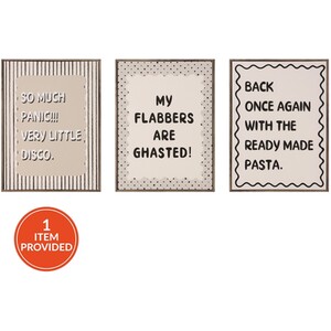 Amusing Slogan Printed Canvas