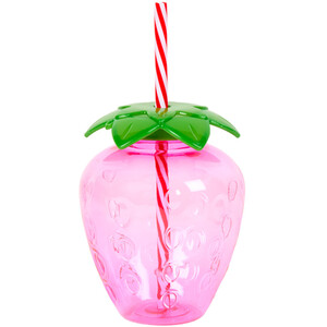 Summer Living Strawberry Cup with Straw