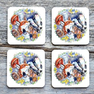 Woodland Friends Coasters