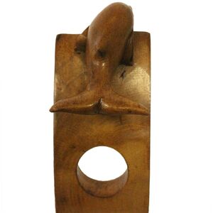 Elegant Dolphin Wooden Wine Bottle Holder