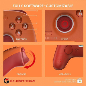 Orange / Green / White Ultimate 3-mode Controller for Xbox X and S, Xbox One, PC Jade Green shot 12321744