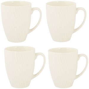 Pack of 4 Embossed Mugs