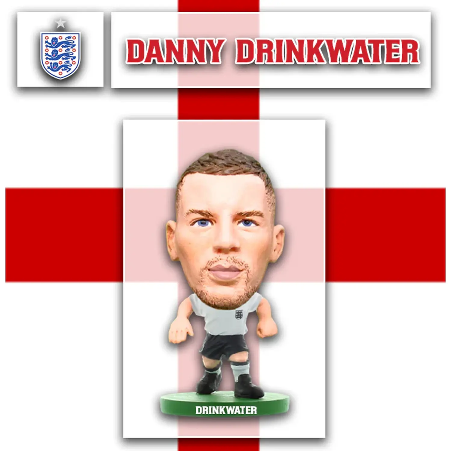 SoccerStarz England Danny Drinkwater 2016 5cm Figure - White