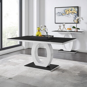 Giovani 6 High Gloss And Glass Dining Table
