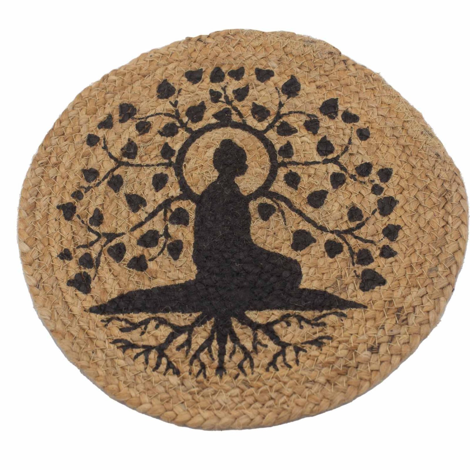 Image of Natural Jute Place Mat with Bodhi&hellip;