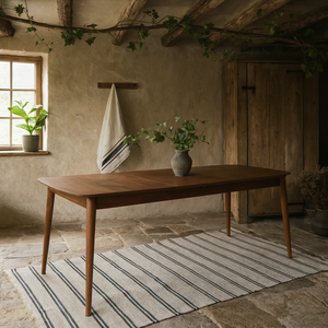 Novi Sad Walnut-Effect Extending Rectangular Dining Table