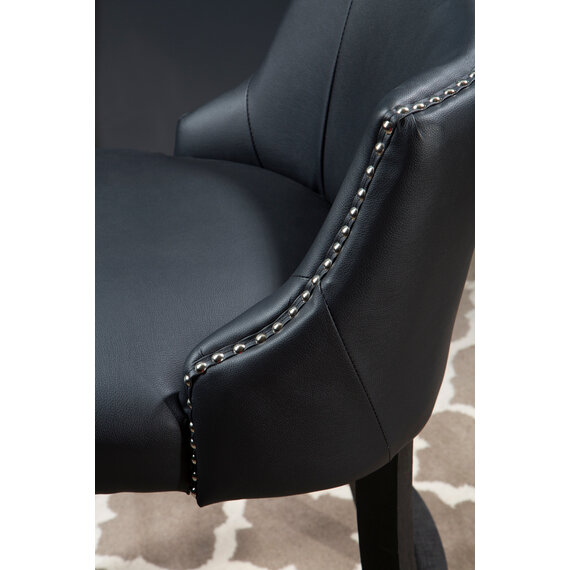 Kensington Townhouse Black Hevea Bar Chair