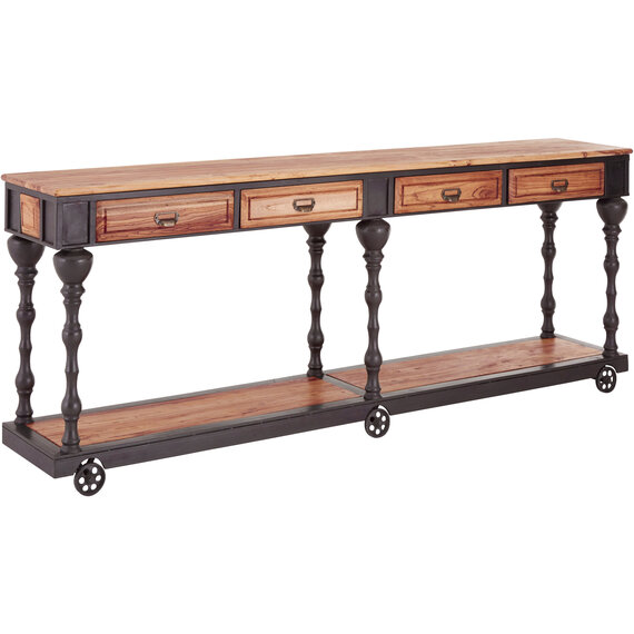 New Foundry 4 Drawers Console Table