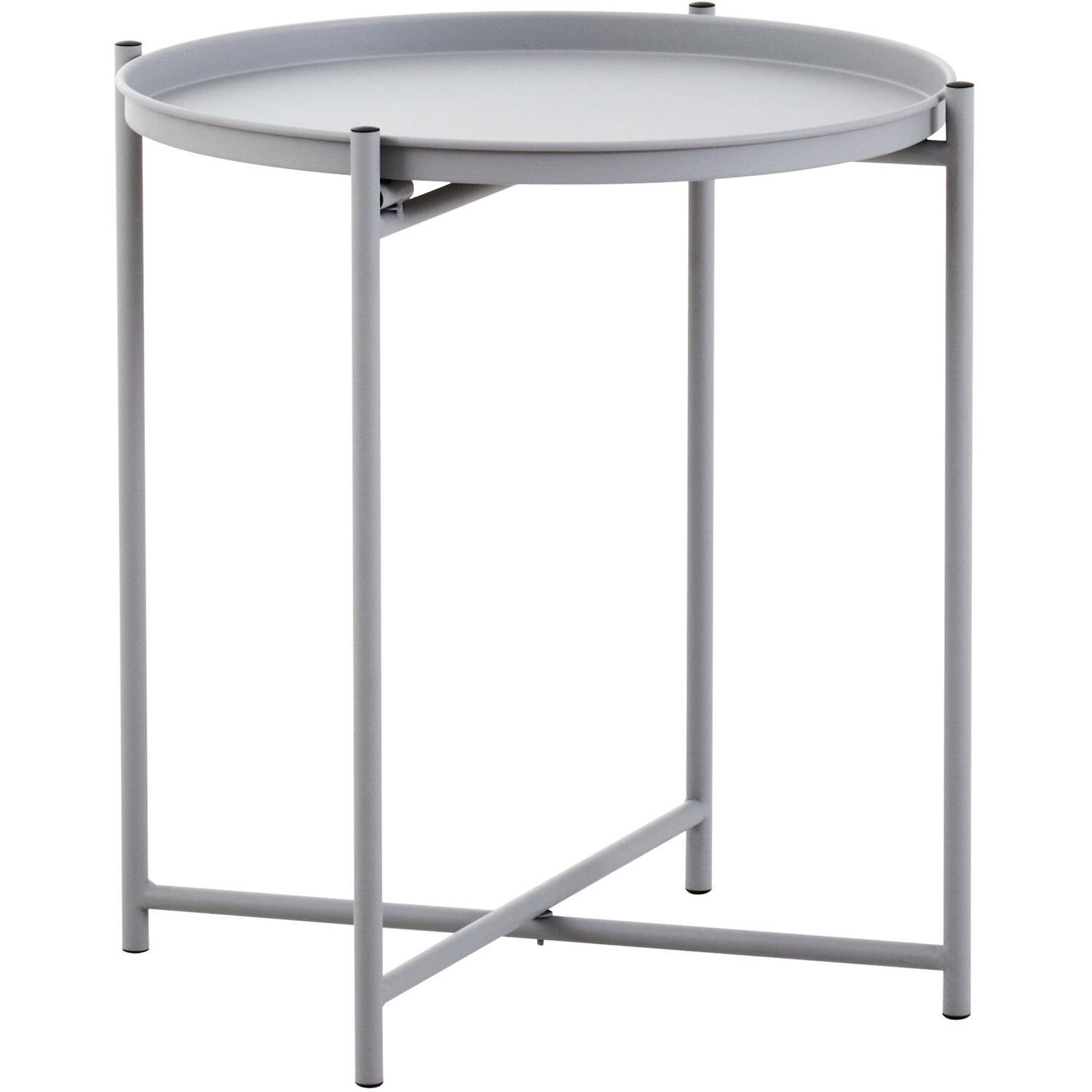 Trosa Grey Iron Side Table - Grey