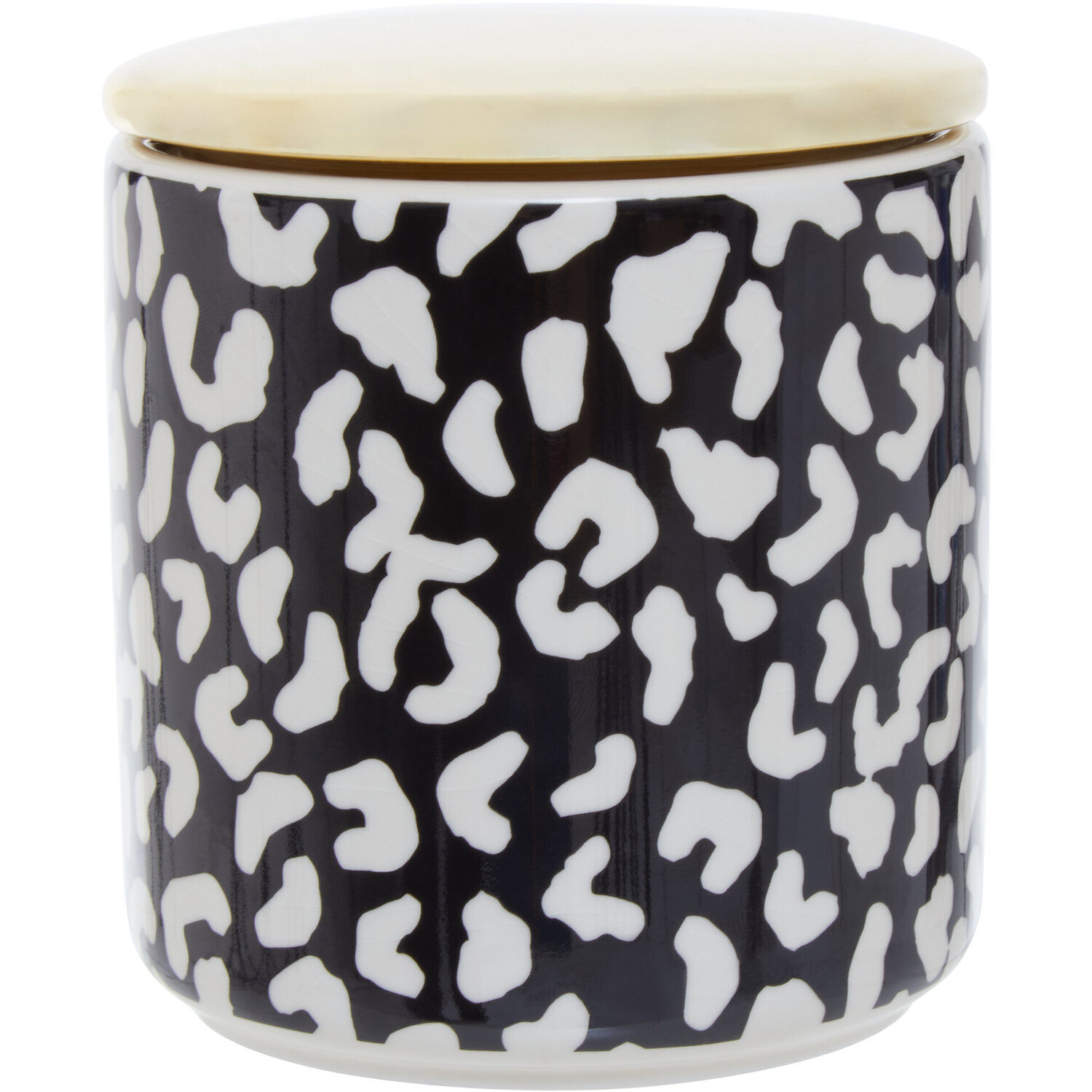 London Leo Medium Canister - Black & White