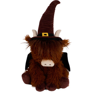 Highland Cow Witch Plush Toy