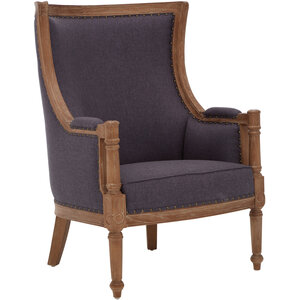 Cabra Graphite Grey Fabric Armchair
