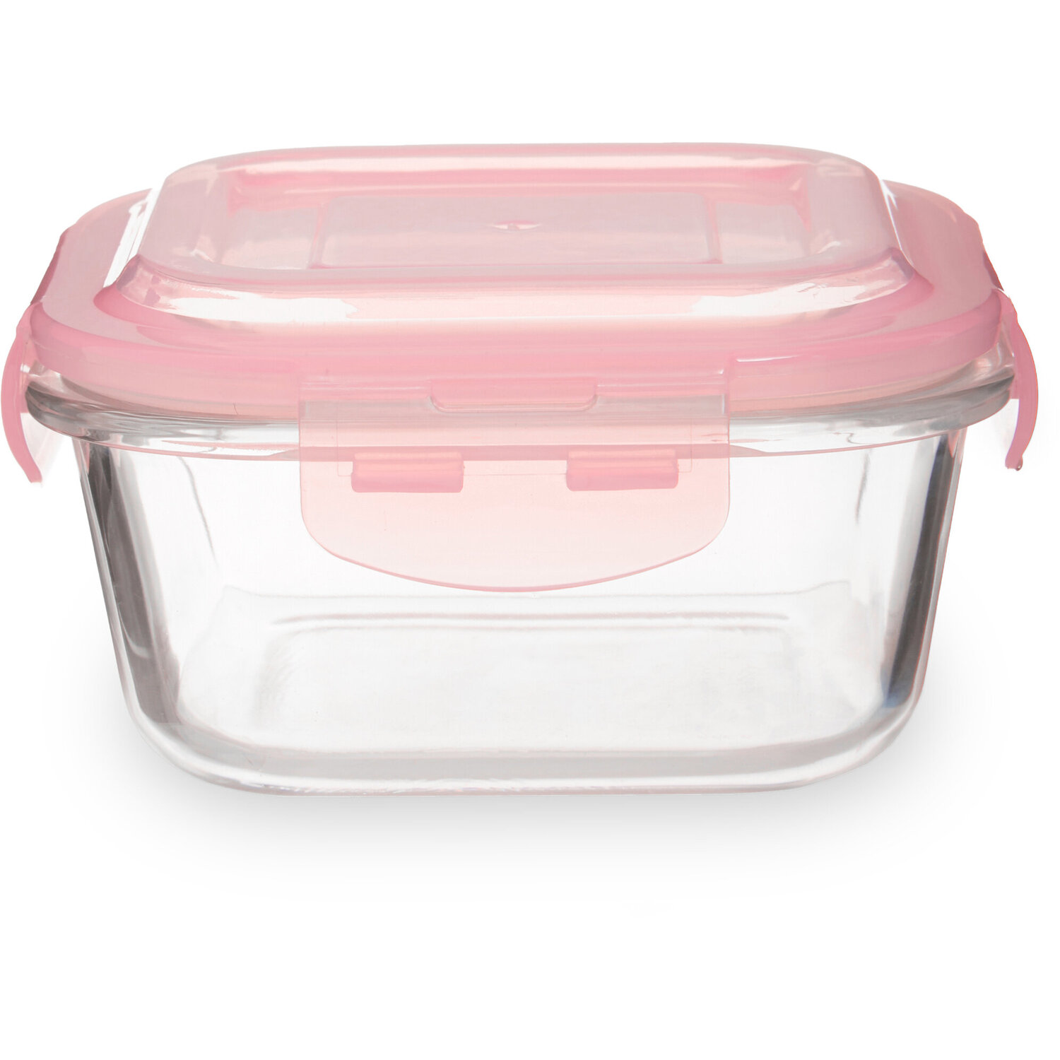 Freska 800ml Square Glass Container - Pink