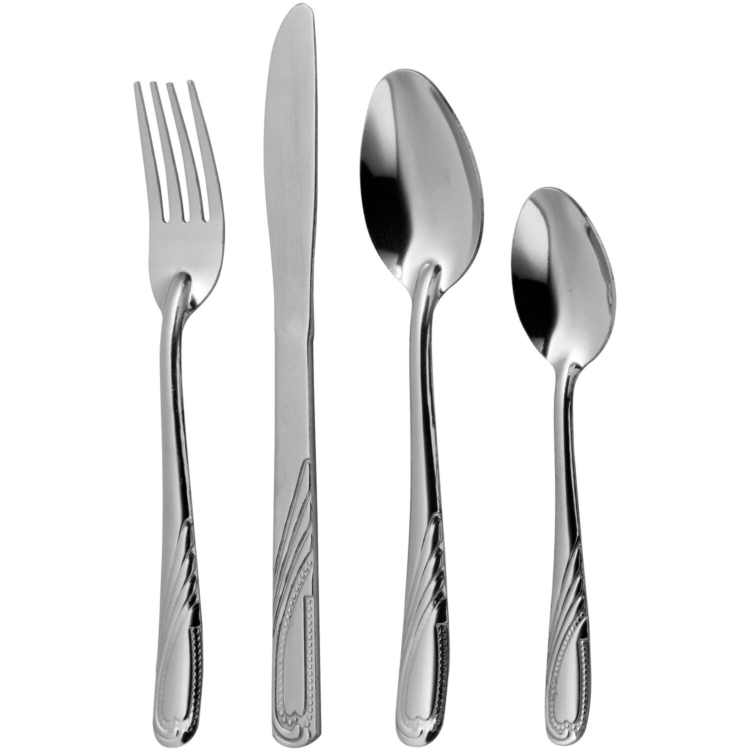 Dorothy 16 Piece Stainless Steel Cutlery Set - Silver