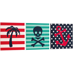 Pirate 3 Assorted Wall Plaque