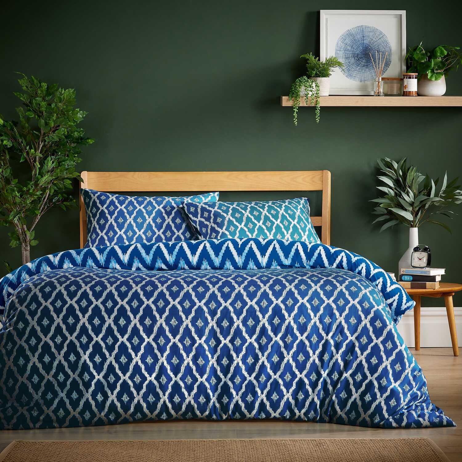 Madiera Flannel Duvet Set - Sapphire Single