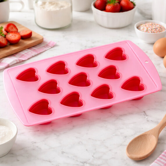 11 Heart Shapes Ice Cube Tray