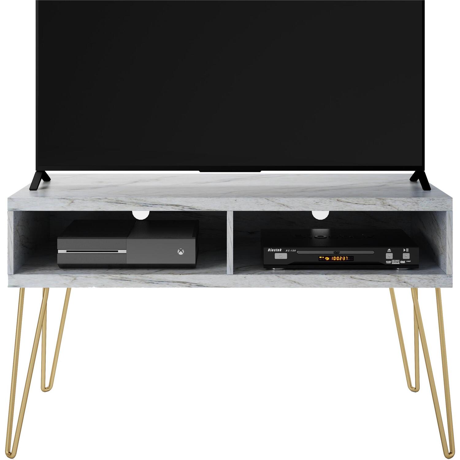 Dorel Novogratz Athena Tv-Stand White Marble Look - White