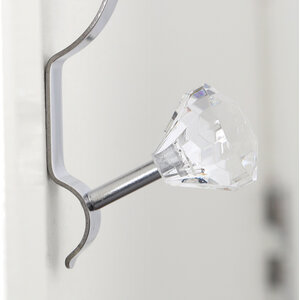 Jaxen Over Door Clear Diamantes Double Hook
