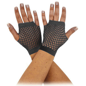 Bristol Novelty Unisex Adults Short Fishnet Gloves (1 Pair)