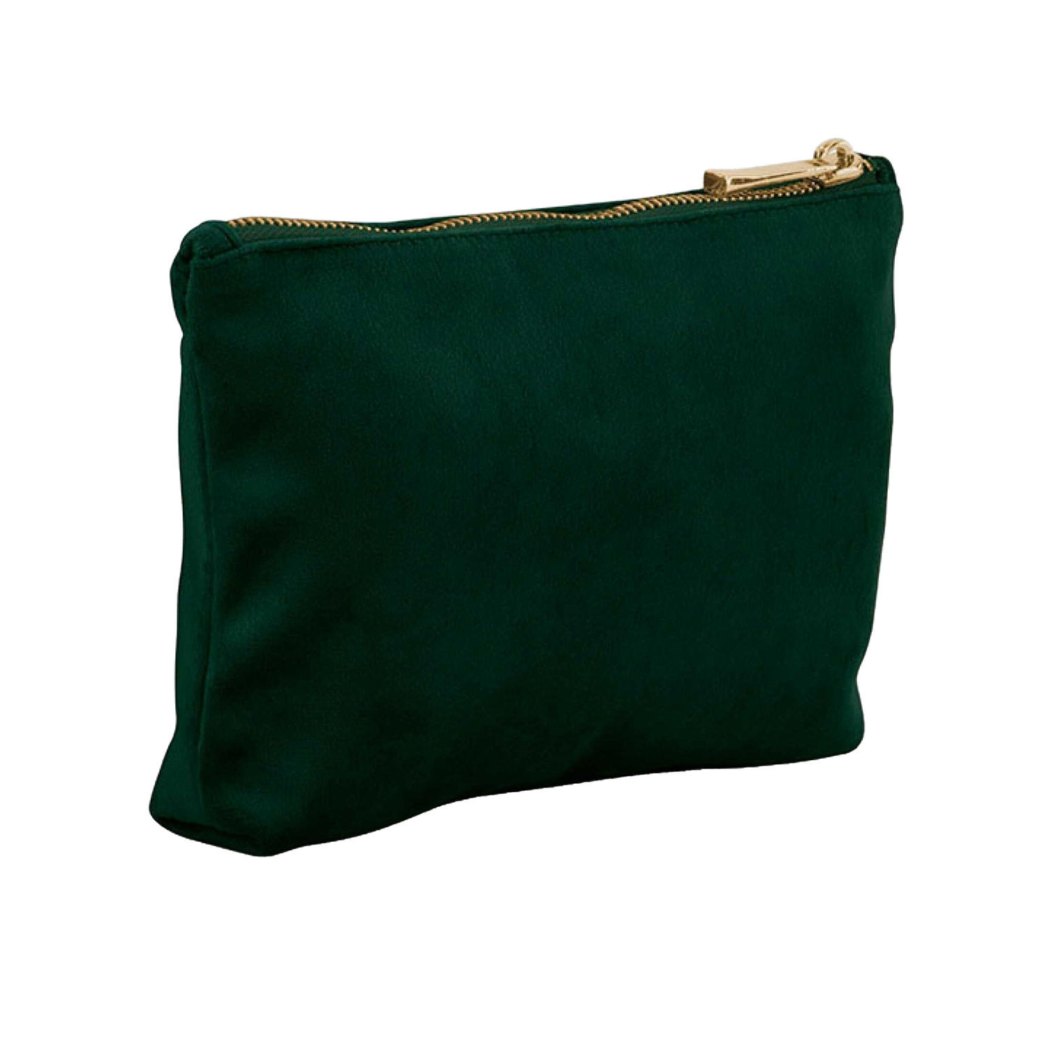 Bagbase Velvet Pouch - Dark Emerald