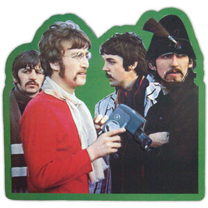 The Beatles Strawberry Fields Forever Band Photo Embossed Fridge Magnet