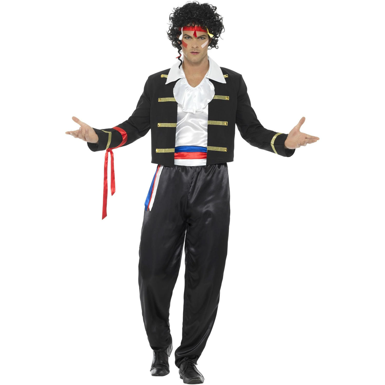 Smiffys Mens 80S New Romantic Costume Set - Black / Xl R