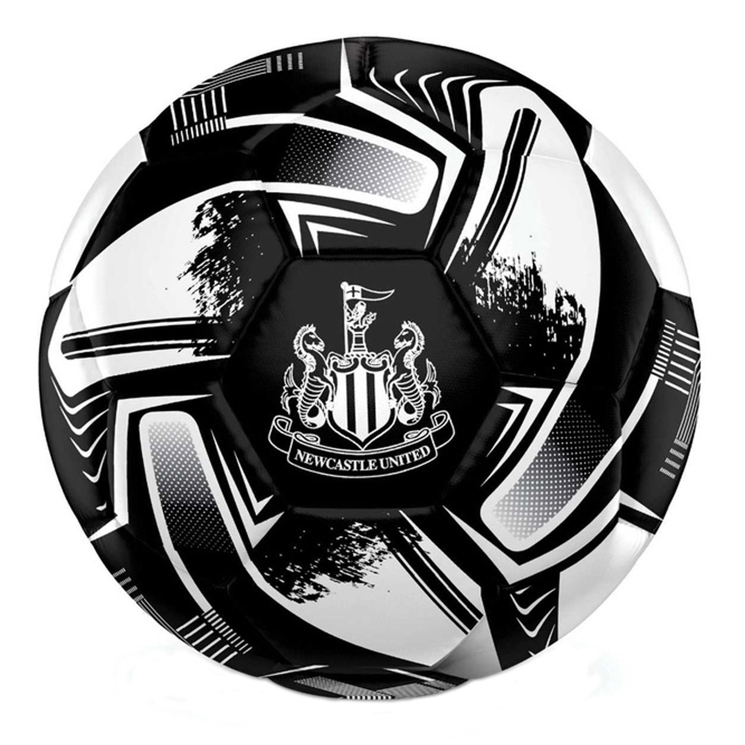 Newcastle United Fc Turbine Print Football - Black/White