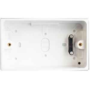 Dencon Pattress Box with Earth 2-Gang 45mm