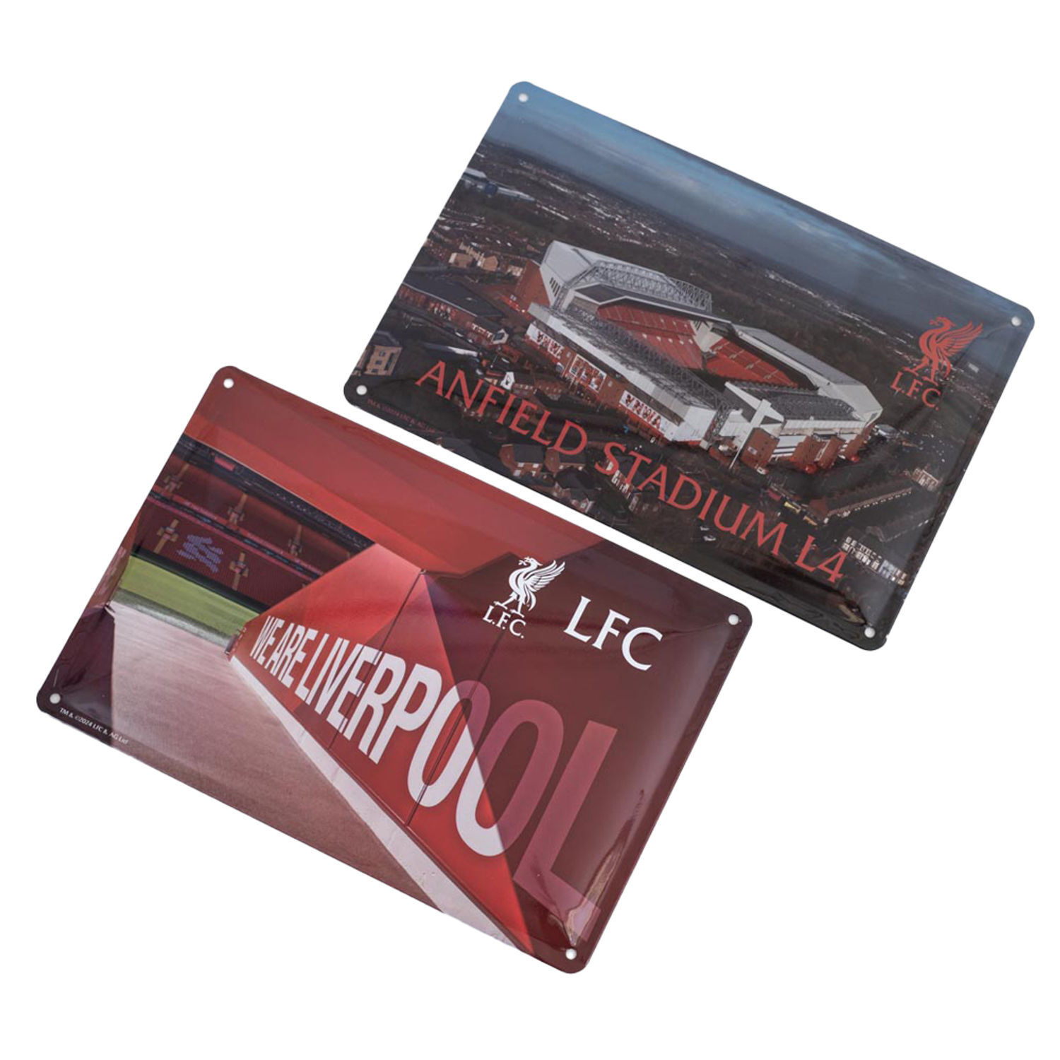  - Liverpool Fc Metal Stadium Sign (Pack Of 2) Red Brown/white (One Size) - Image 4