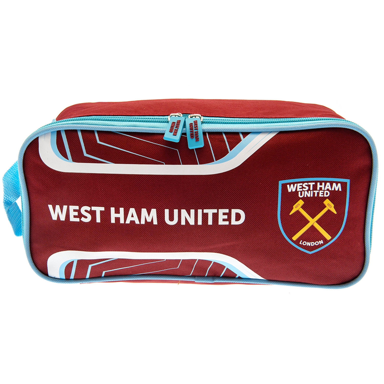 West Ham United Fc Crest Boot Bag - Claret Red/Sky Blue