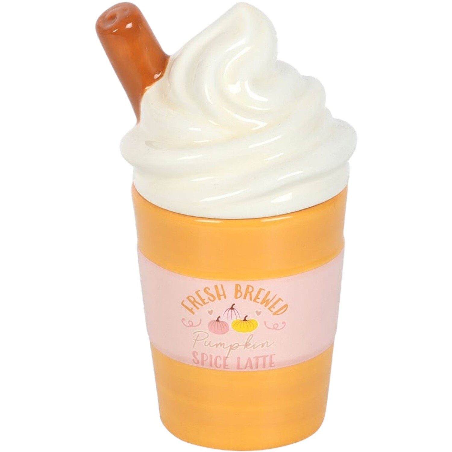 Kingsbury Gifts Pumpkin Spice Latte Oil Burner And Wax Warmer - Orange