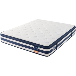 VASAGLE 200 x 150 x 25 cm Blue Pocket Sprung Mattress