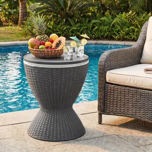 Patio Ice Cooler Bar Table