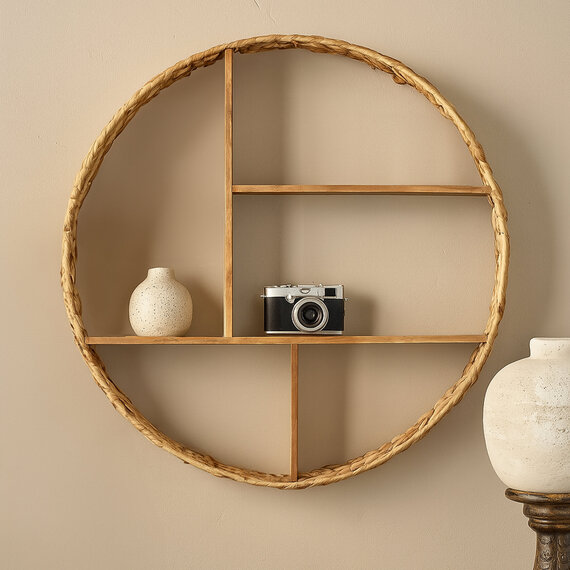 Arles Water Hyacinth Wall Shelf