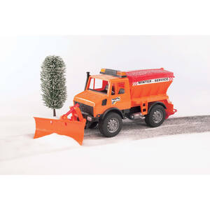 Bruder MB Unimog Winter Service with Plow Blade Municipal Snow Clearance Vehicle