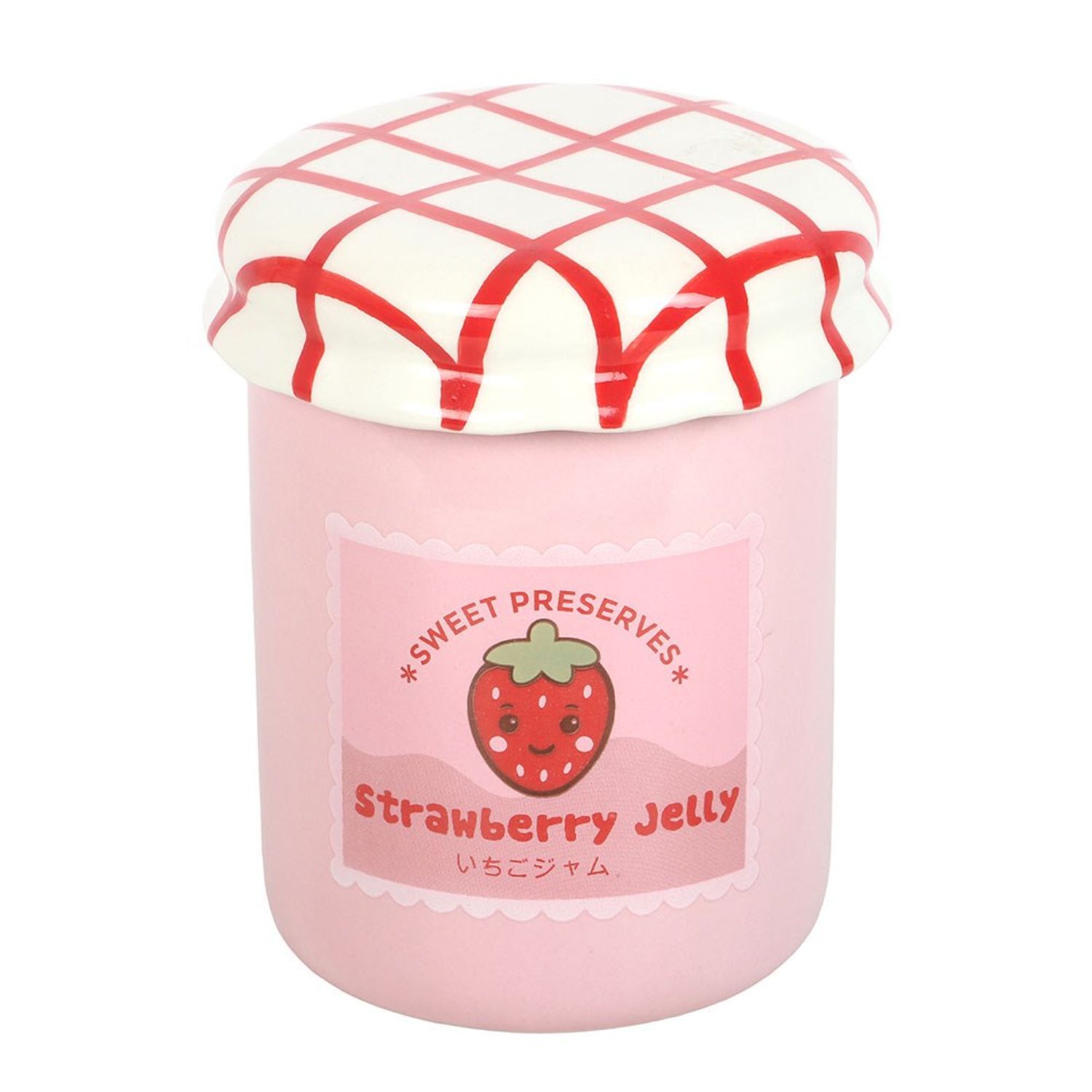  - Something Different Strawberry Jelly Jar Oil Burner Pink (One Size) - Image 3