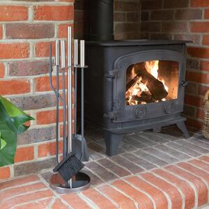 5pc Petworth Fireside Companion Set - Stainless Steel