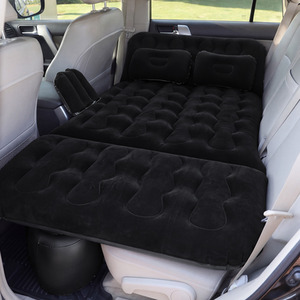 Darphe Inflatable Car Rear Seat Air Mattress with Electric Pump